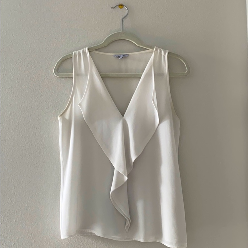 Naked Zebra White Tank Top